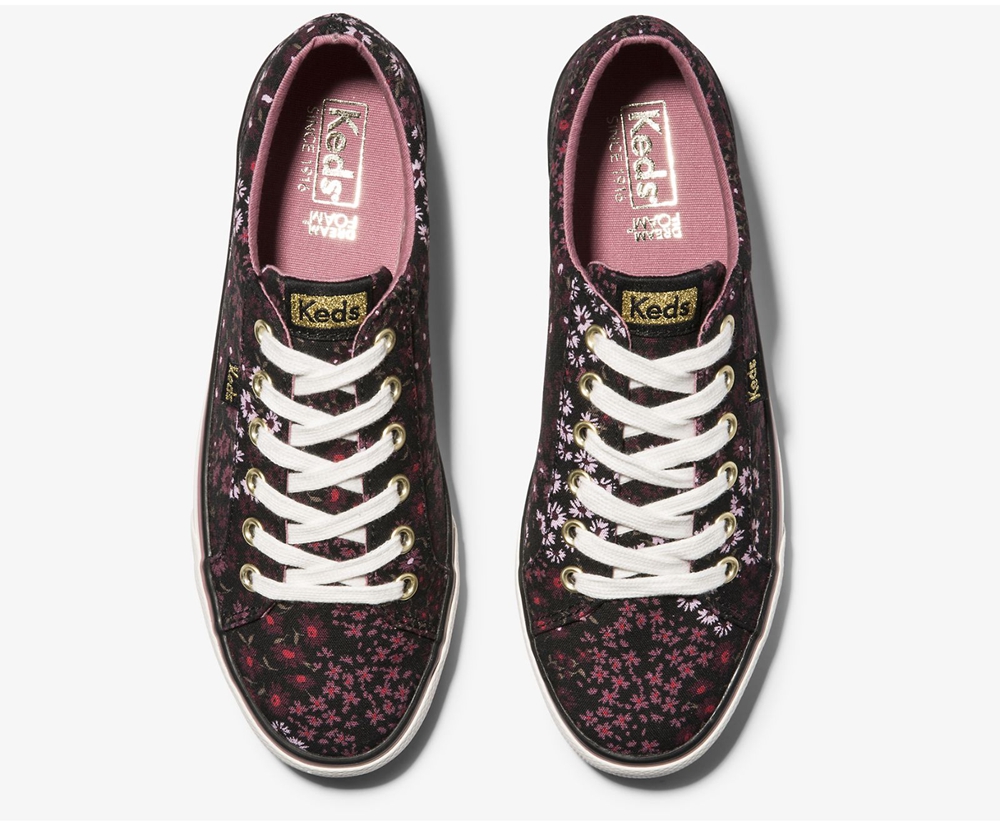 Keds Sneaker Damen Schwarz - Jump Kick Floral - JMN-256930